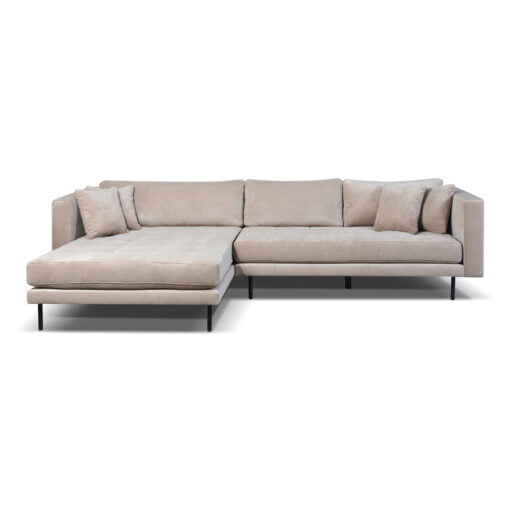 Cali sofa m/vendbar chaiselong - Fløjl